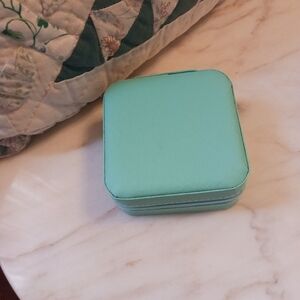 NWOT Small Jewelry Box, Tiffany Blue Earrings Travel Case